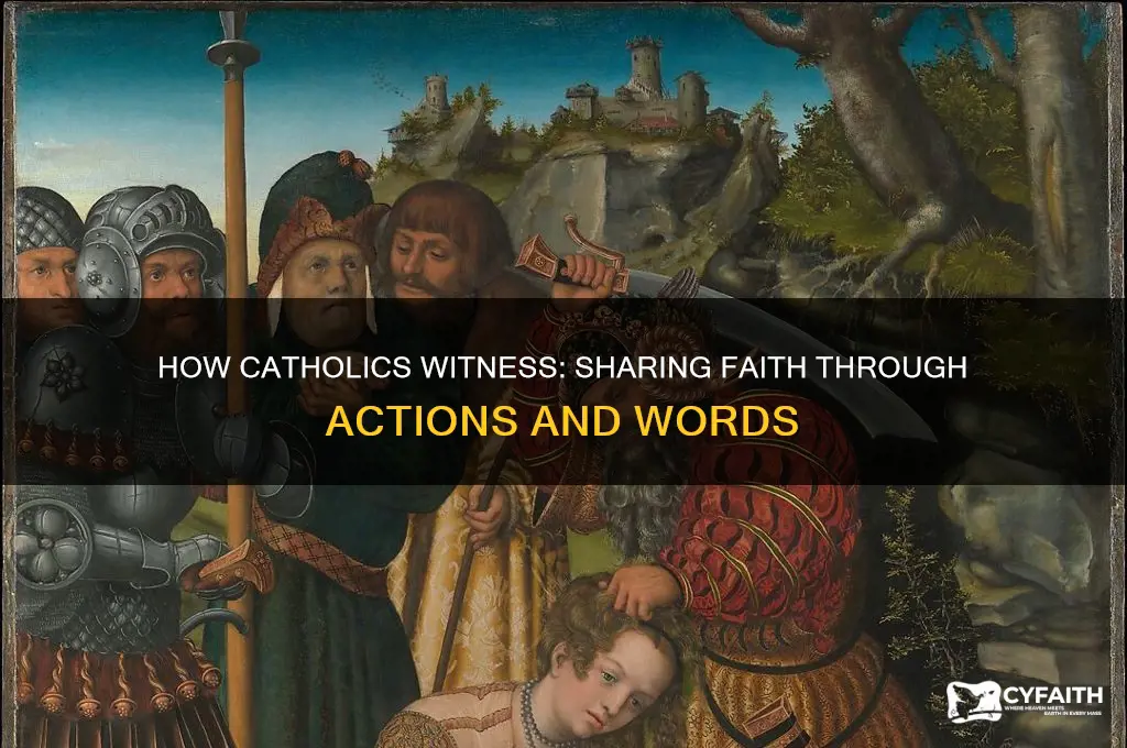 how do catholics witness