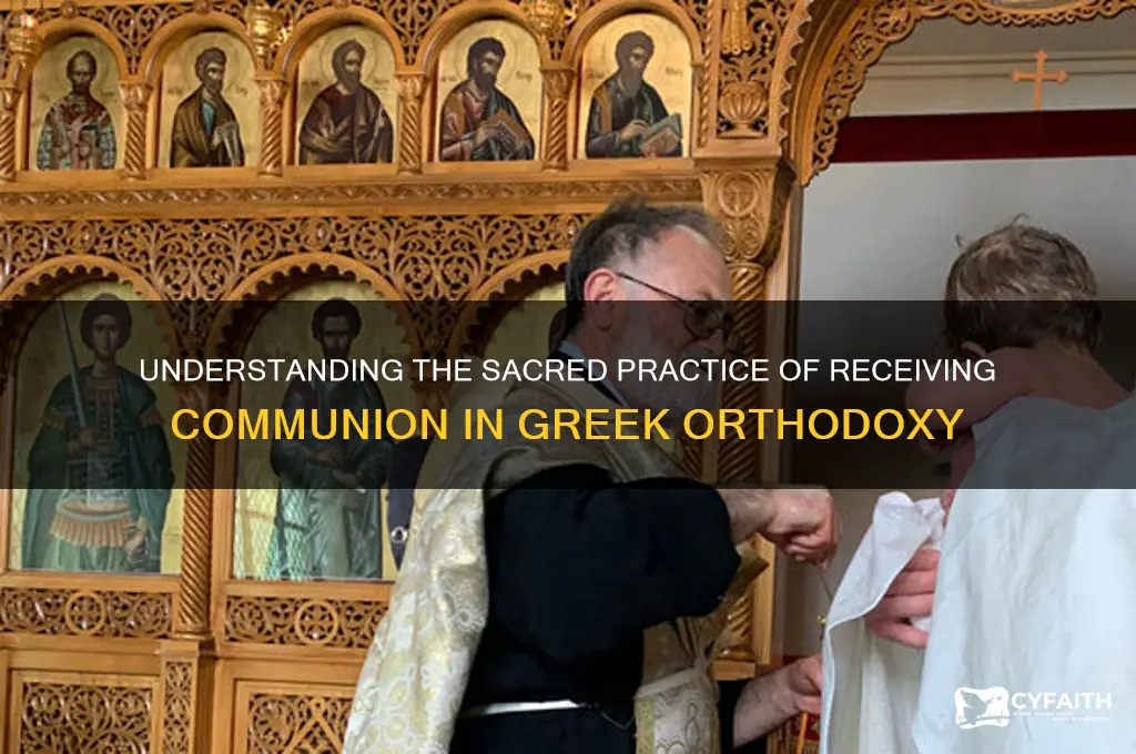 how do greek orthodox receive communion