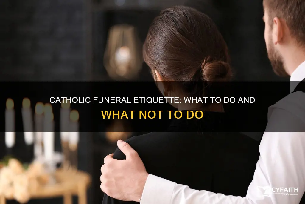 how do i act in a catholic funeral