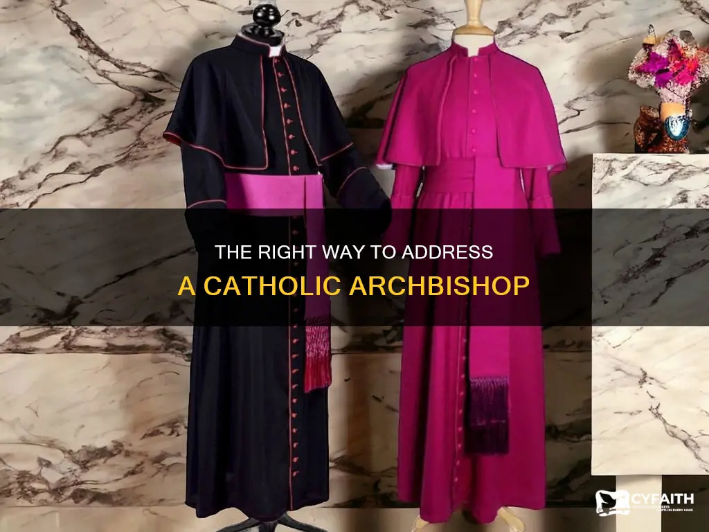 how do i address a catholic archbishop