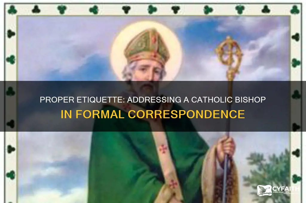 how do i address a catholic bishop in a letter
