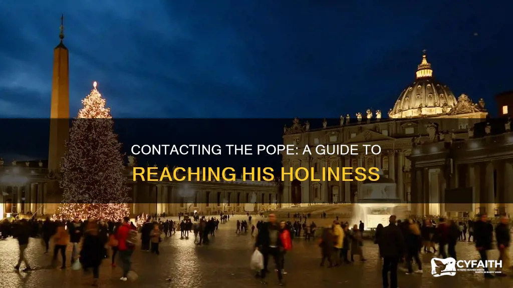 how do i contact the pope