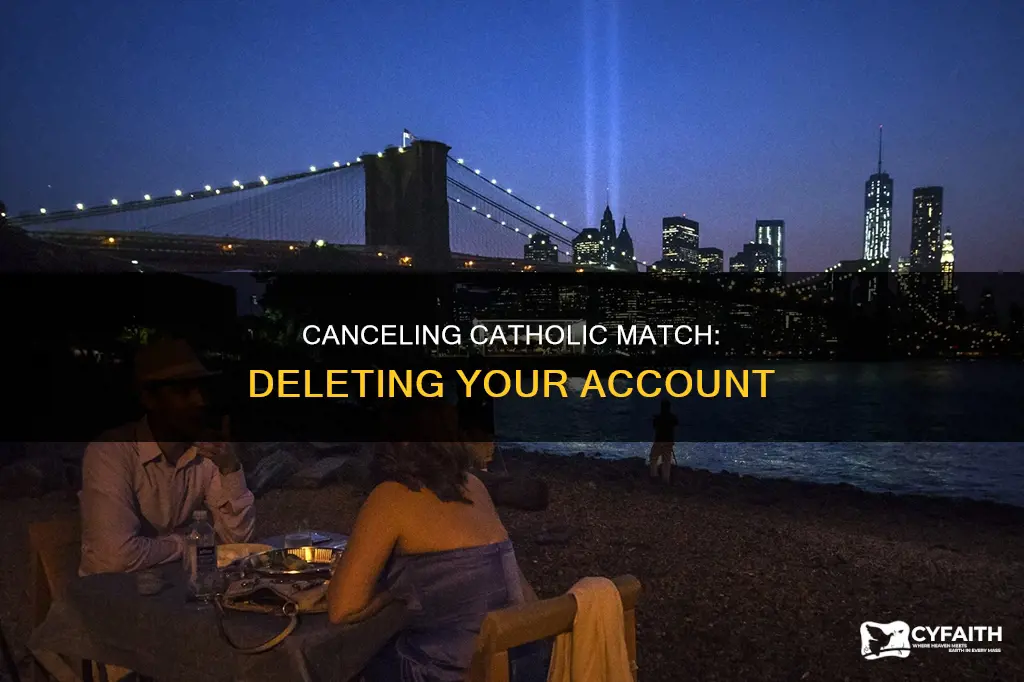 how do i delete my catholic match account