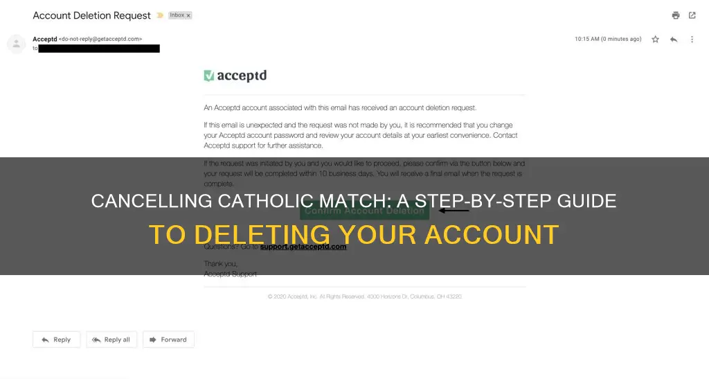 how do i delete my catholic match