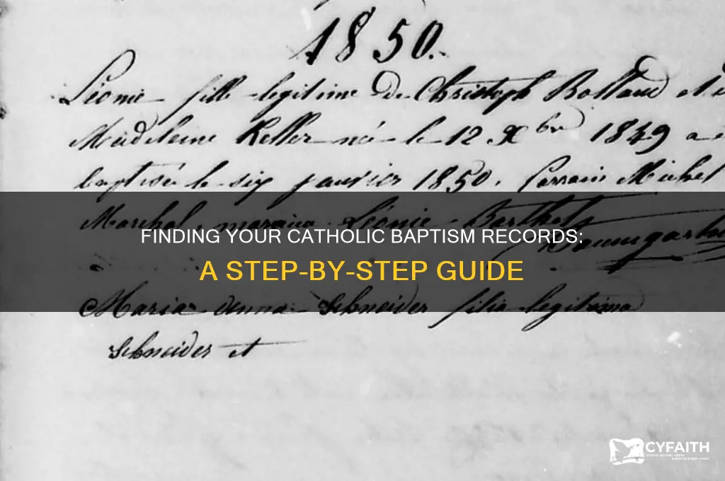 how do i find my paoers on catholic baptism