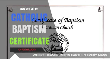 Locating Your Catholic Baptism Certificate: A Guide