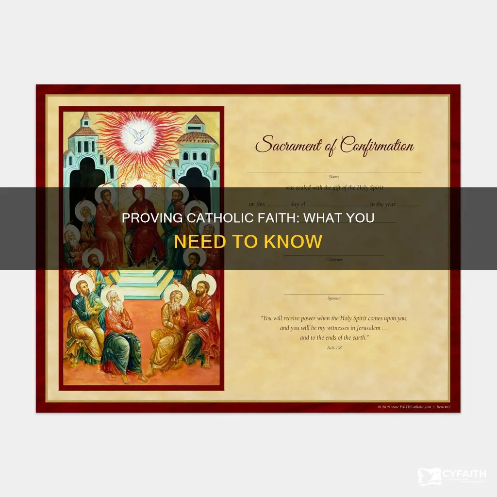 how do i prove i m catholic