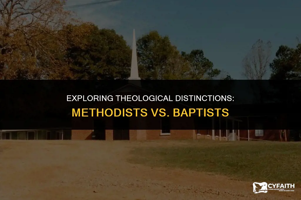 how do methodists differ from baptists