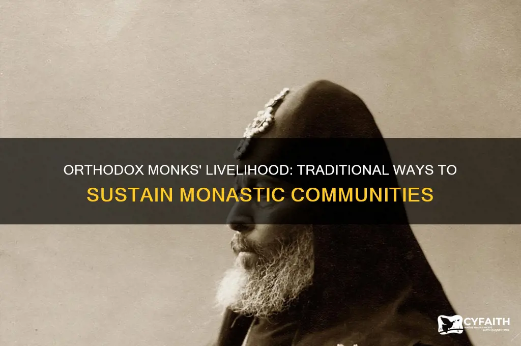 how do monks make money orthodox