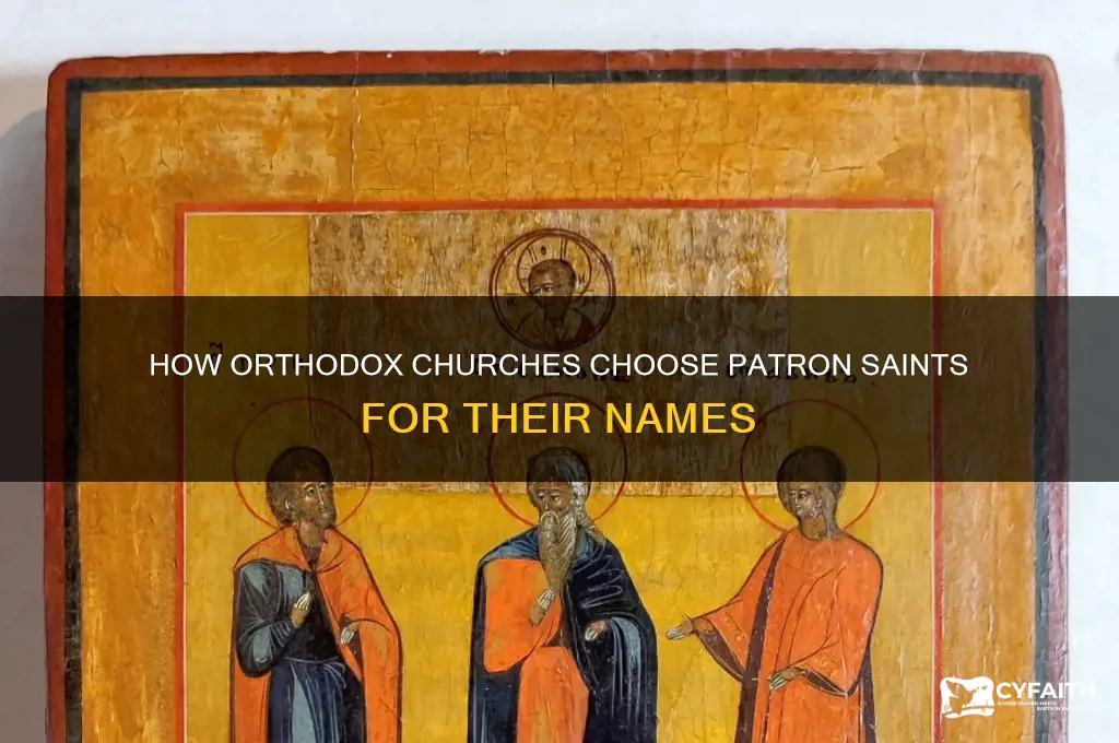 how do orthodox churches decide what saint to be named