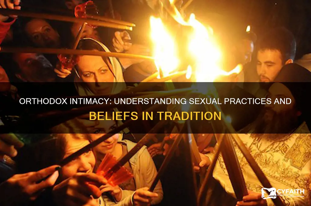 how do orthodox have sex