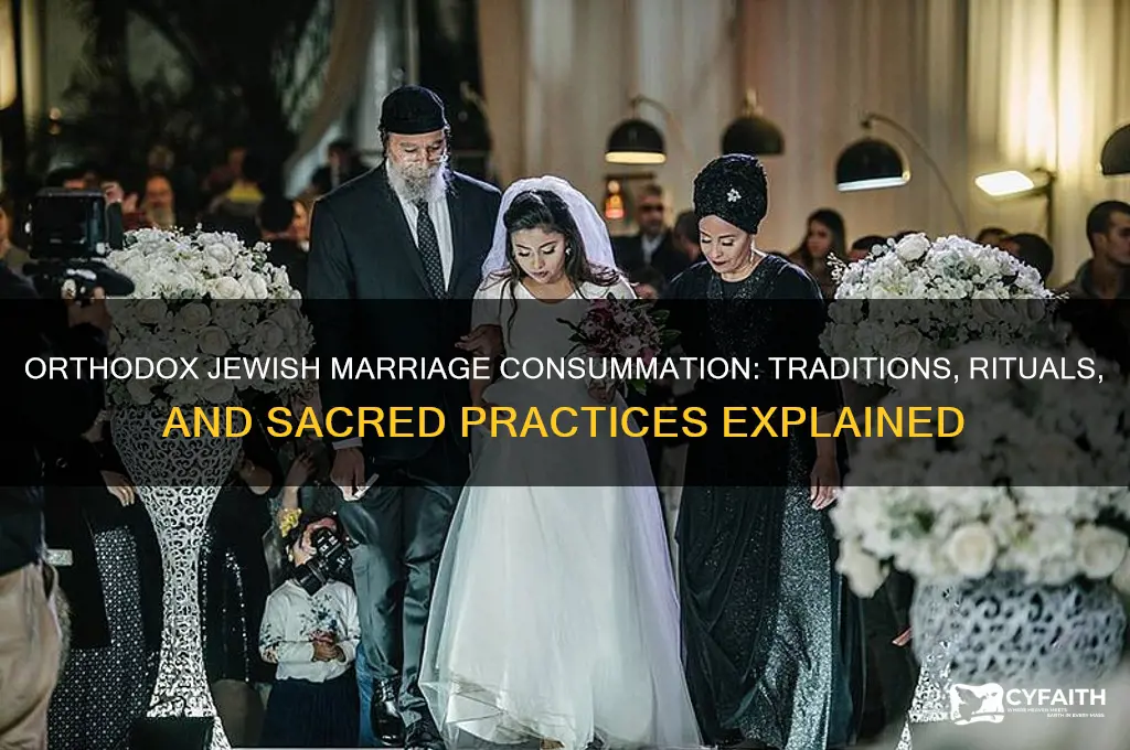 how do orthodox jews consummate marriage