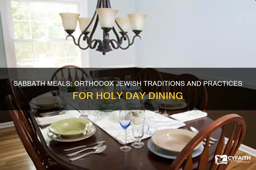 how do orthodox jews eat on sabbath