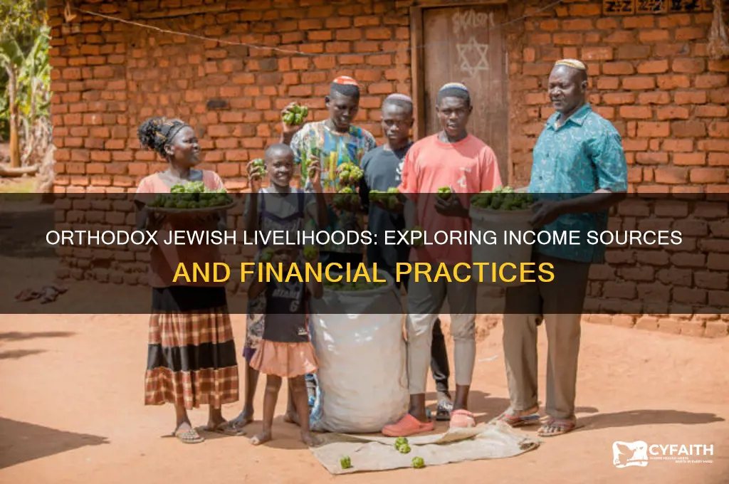how do orthodox jews get money