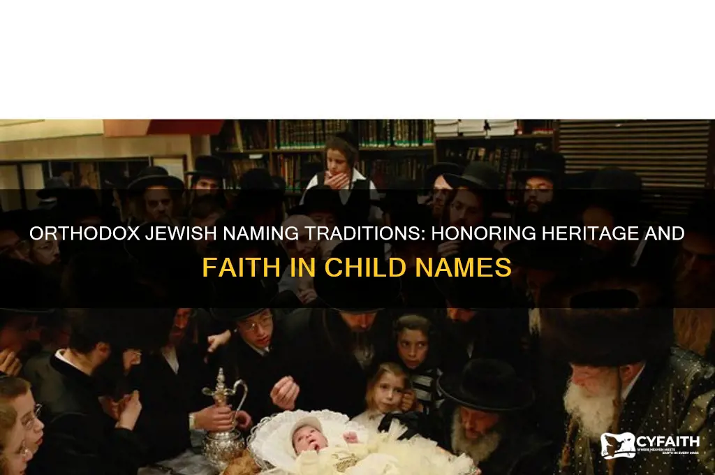 how do orthodox jews name their children