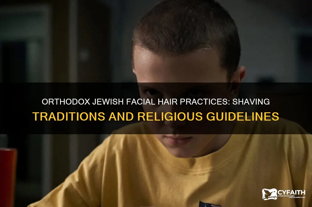 how do orthodox jews shave their face