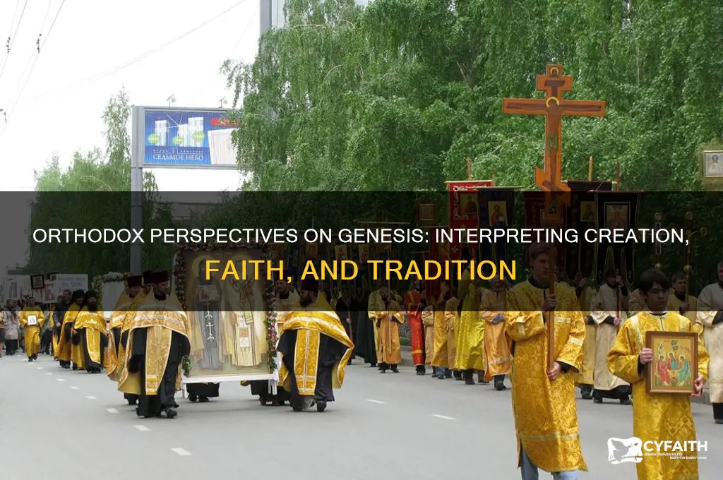 how do orthodox view genesis
