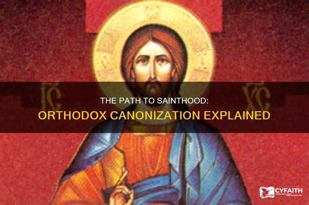 how do peope become canonized saints orthodox