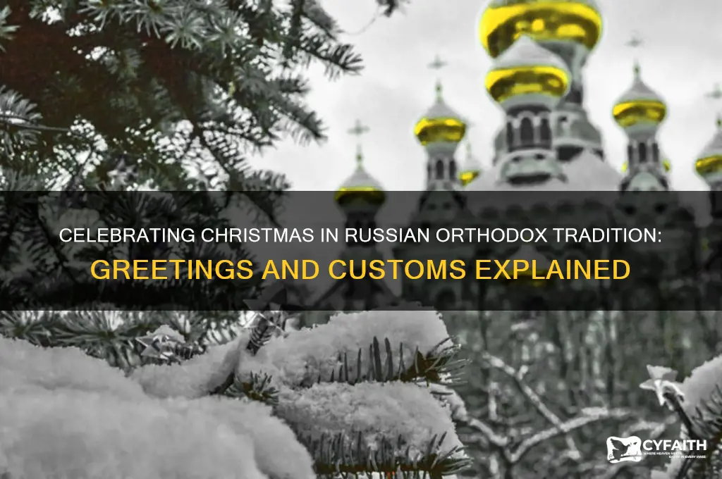 how do russian orthodox say merry christmas