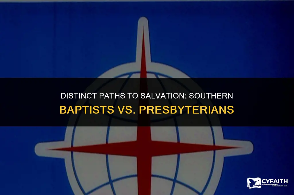 how do southern baptist differ on salvation beliefs than presbretarins