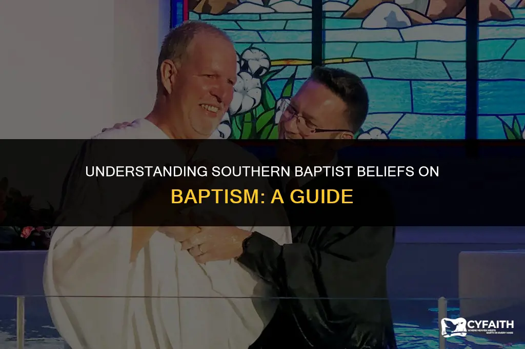 how do southern baptists believe one should be baptized