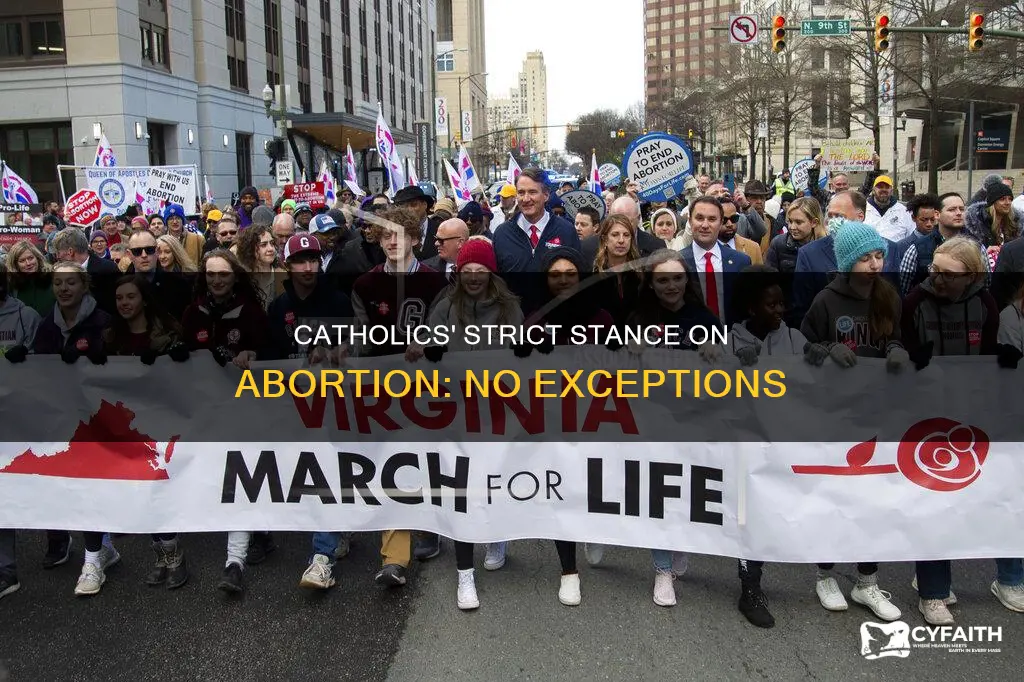 how do strick catholic see abortion