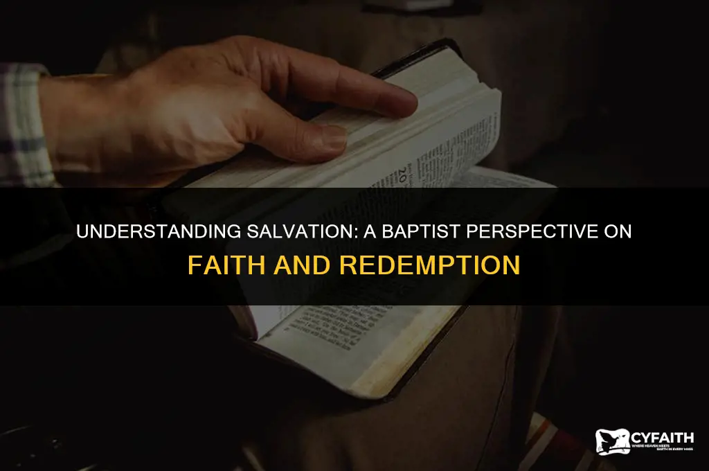 how do the baptists believe we are saved