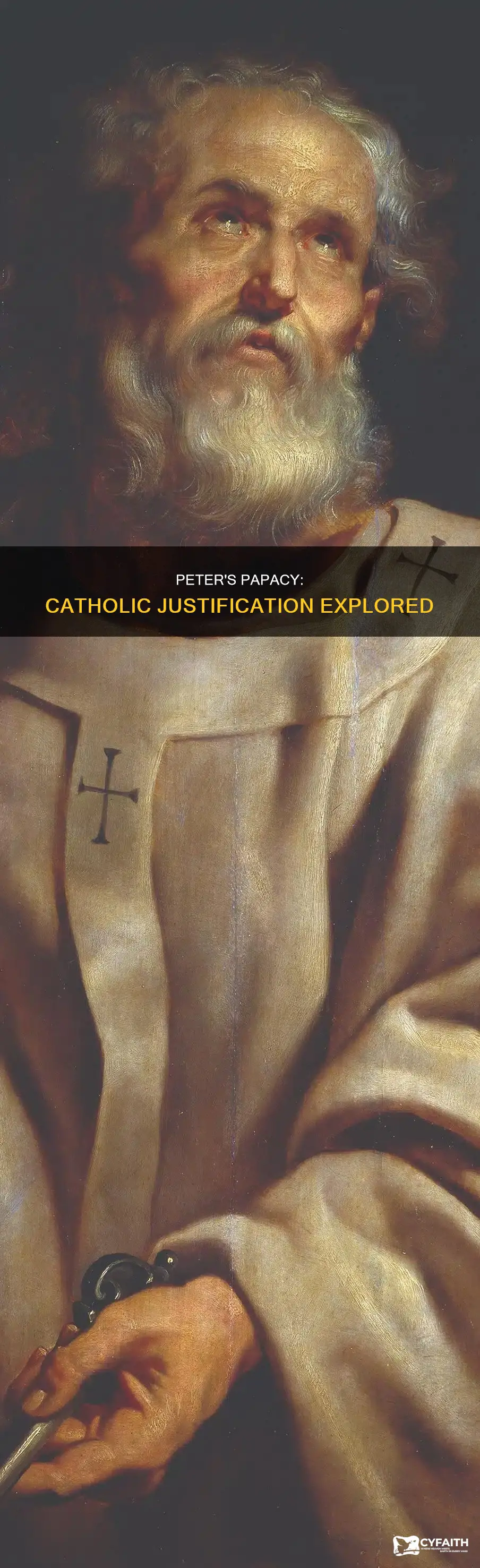 how do the catholics make peter a pope