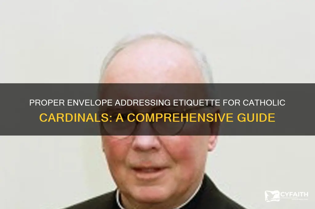 how do you address a catholic cardinal on an evelope