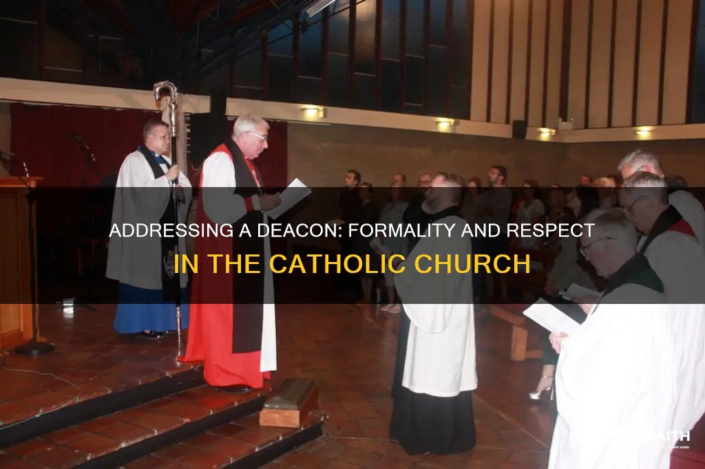 how do you address a catholic deacon