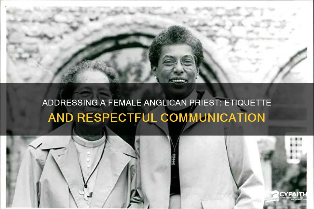 how do you address a female anglican priest