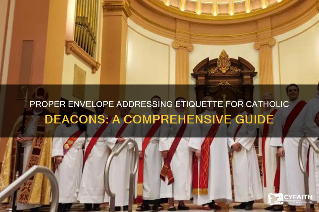 how do you address an envelope to a catholic deacon