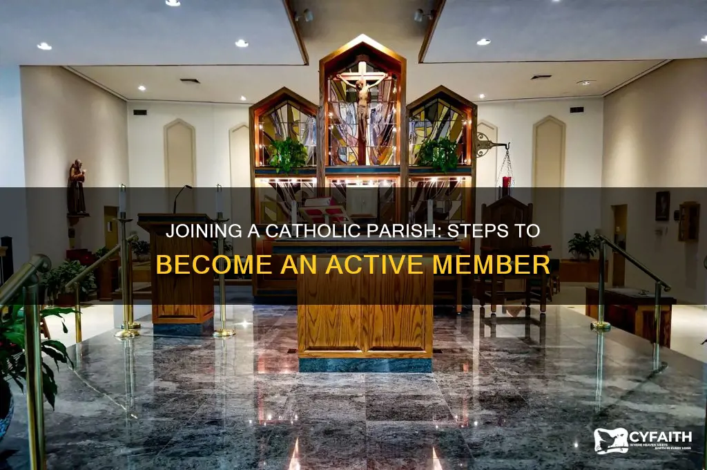 how do you become a member of a catholic parish
