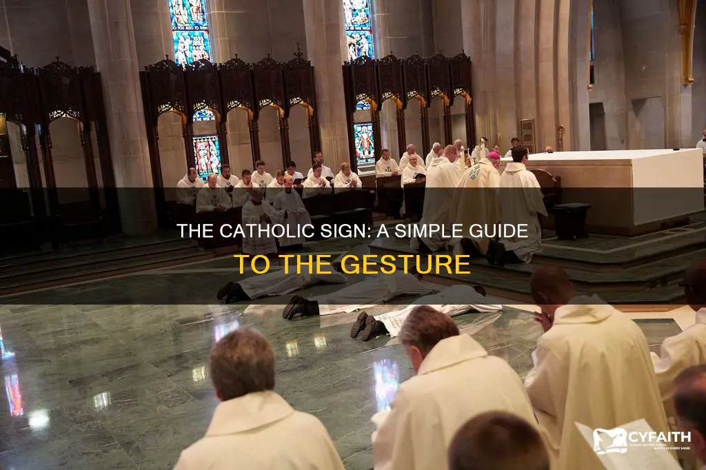 how do you do the catholic sign