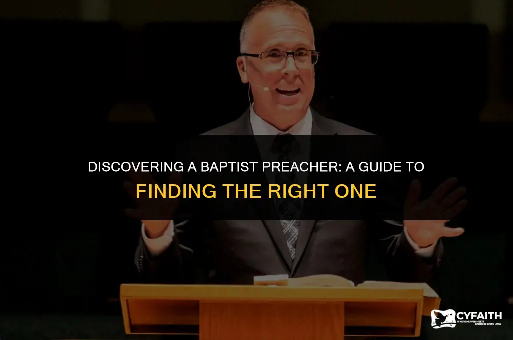 how do you find a baptist preacher