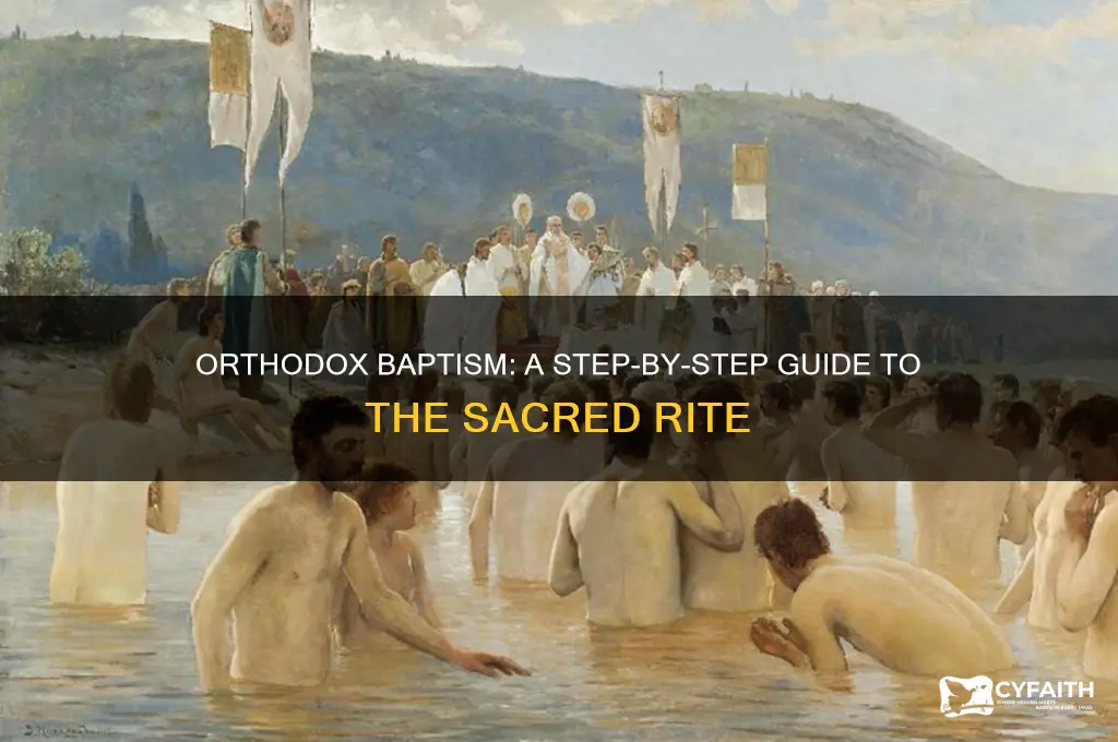 how do you get baptized in the orthodox church