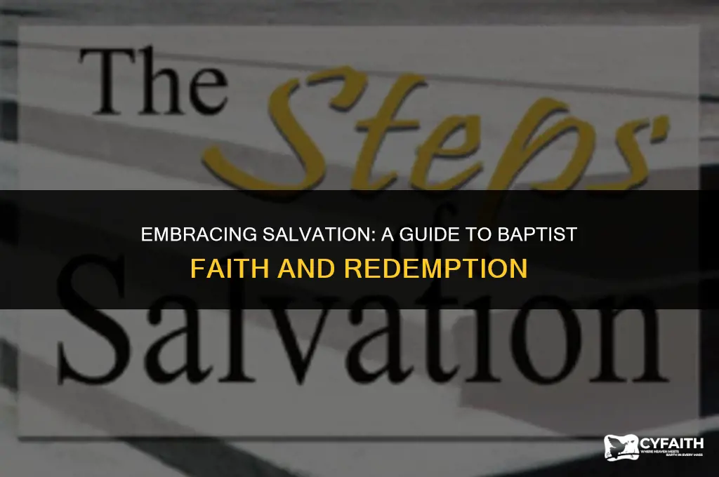 how do you get saved baptist