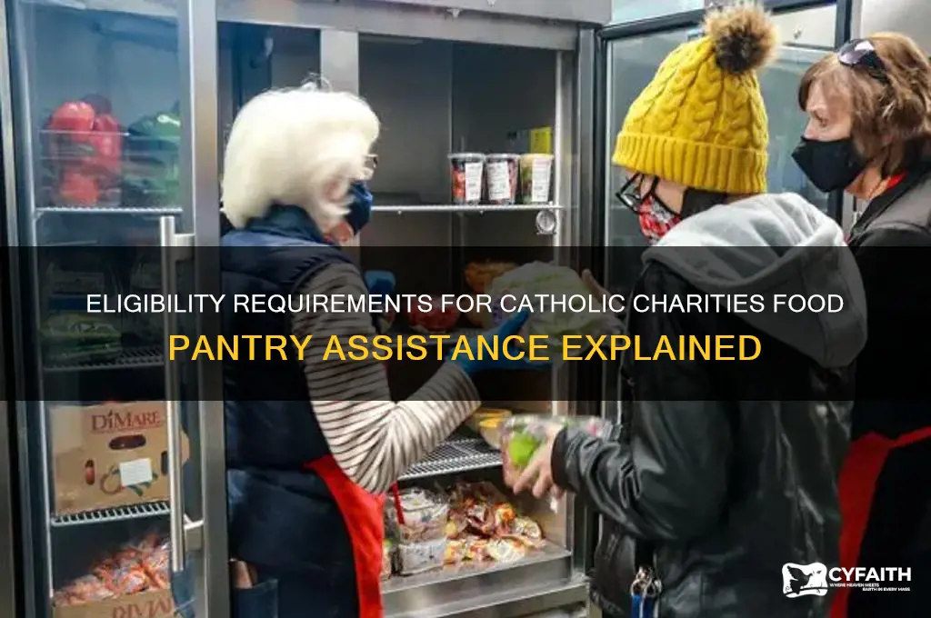 how do you qualify for catholic charities food pantry