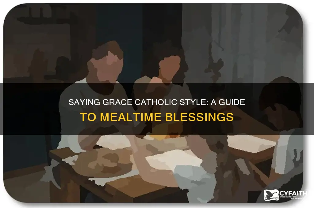 how do you say grace before a meal catholic