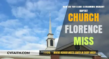 Florence, Mississippi: Your Guide to Streaming Hickory Baptist Church Services