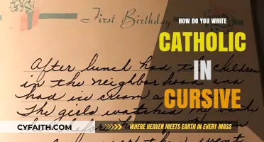Cursive Catholic: The Art of Writing it Right