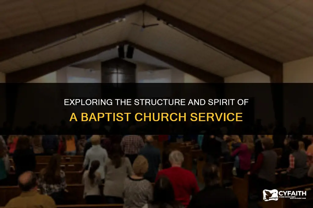how does a baptist church service go