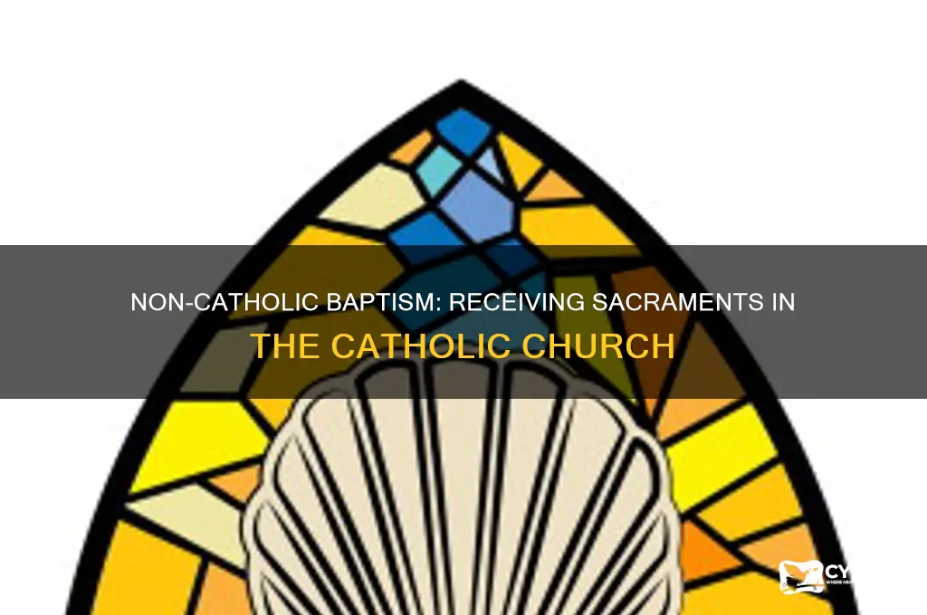 how does a baptized non catholic receive the sacraments