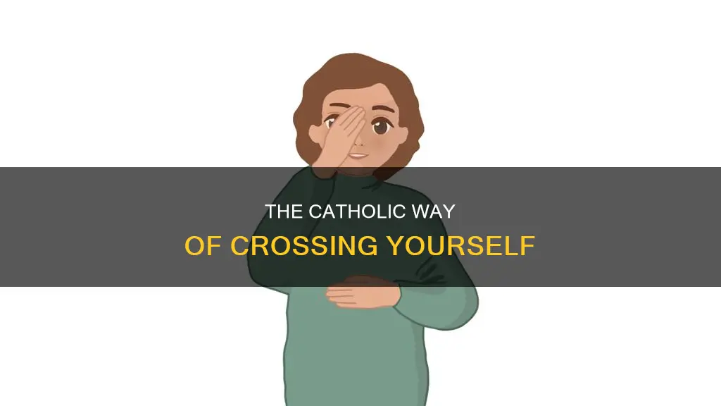 how does a catholic cross himself