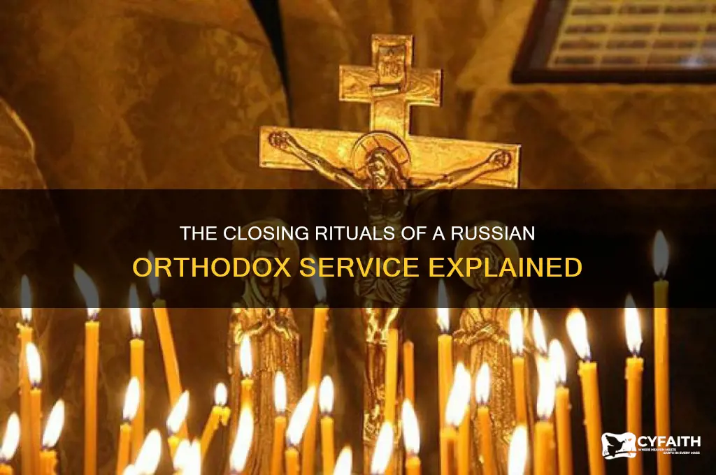 how does a russian orthodox service end