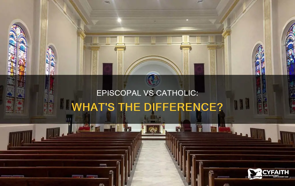 how does an episcopal service differ from catholic