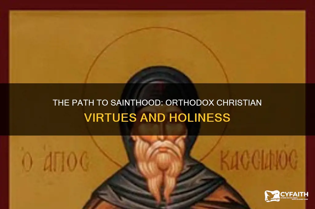 how does an orthodox christian become a saint