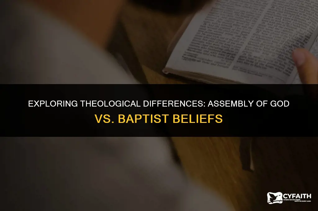 how does assembly of god differ from baptist