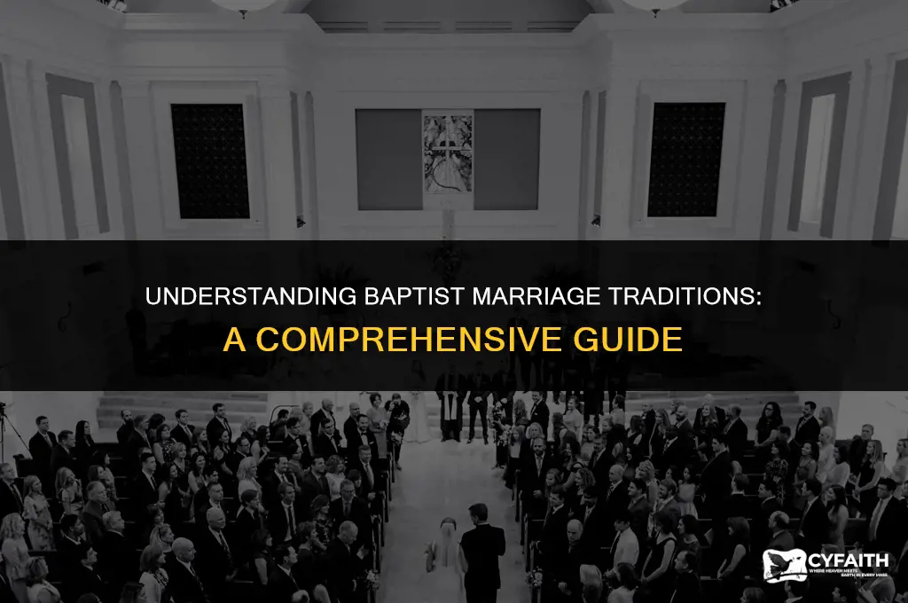 how does baptist get married