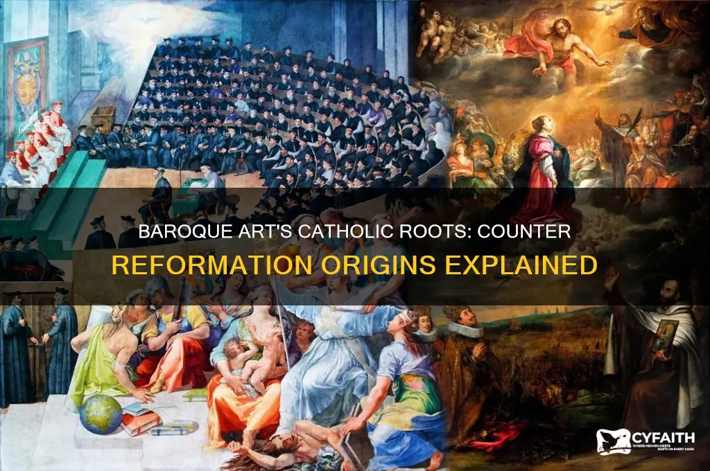 how does baroque art began as catholic counter reformation art